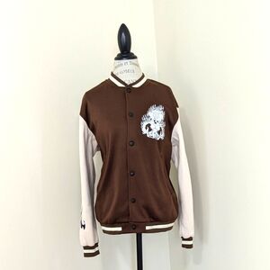 Romwe skull graphic jacket
